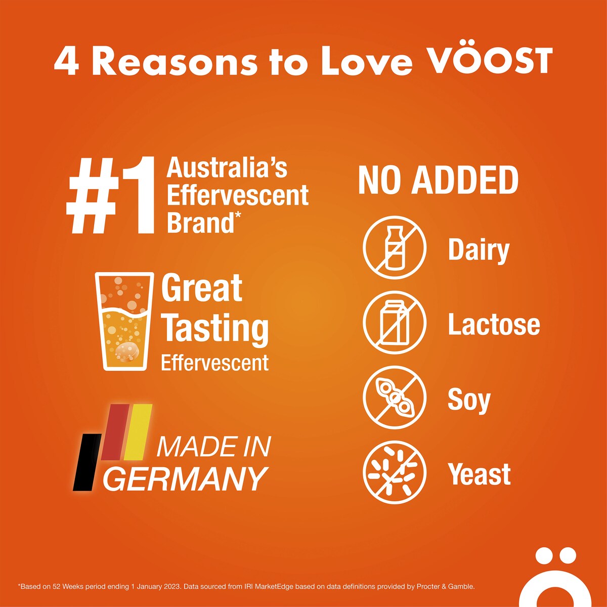 VOOST Effervescent Sport Hydration Orange 10 pack