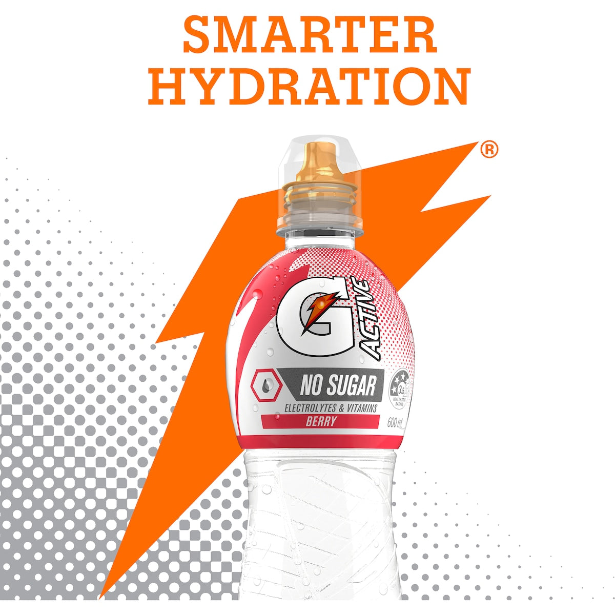 Gatorade G Active Water Sports Drinks Berry No Sugar 600ml