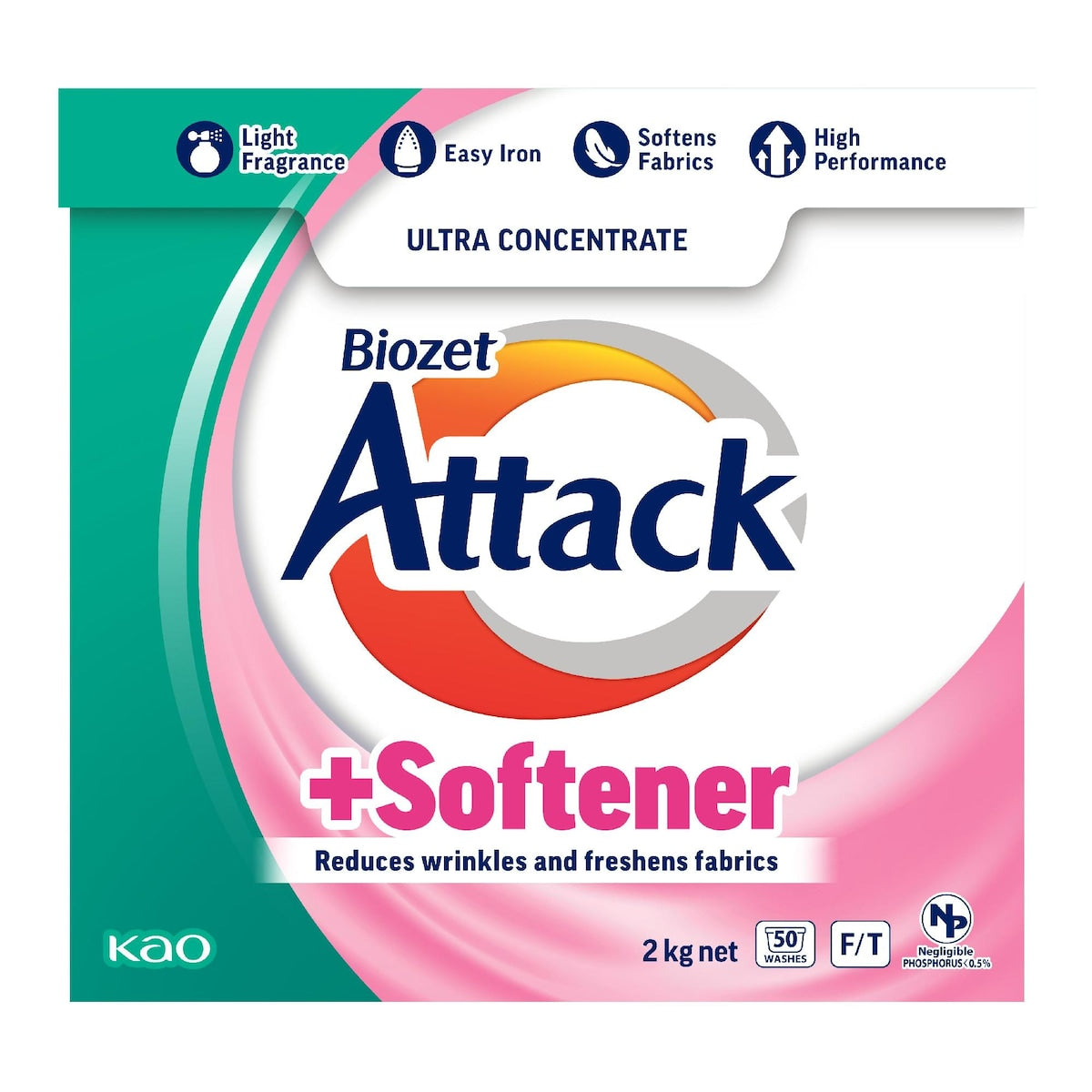 Biozet Attack Attack Laundry Powder With Softener 2kg