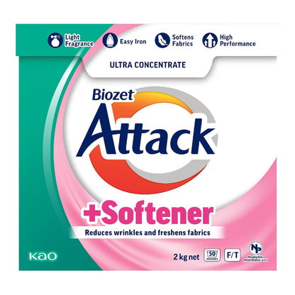 Biozet Attack Attack Laundry Powder With Softener 2kg