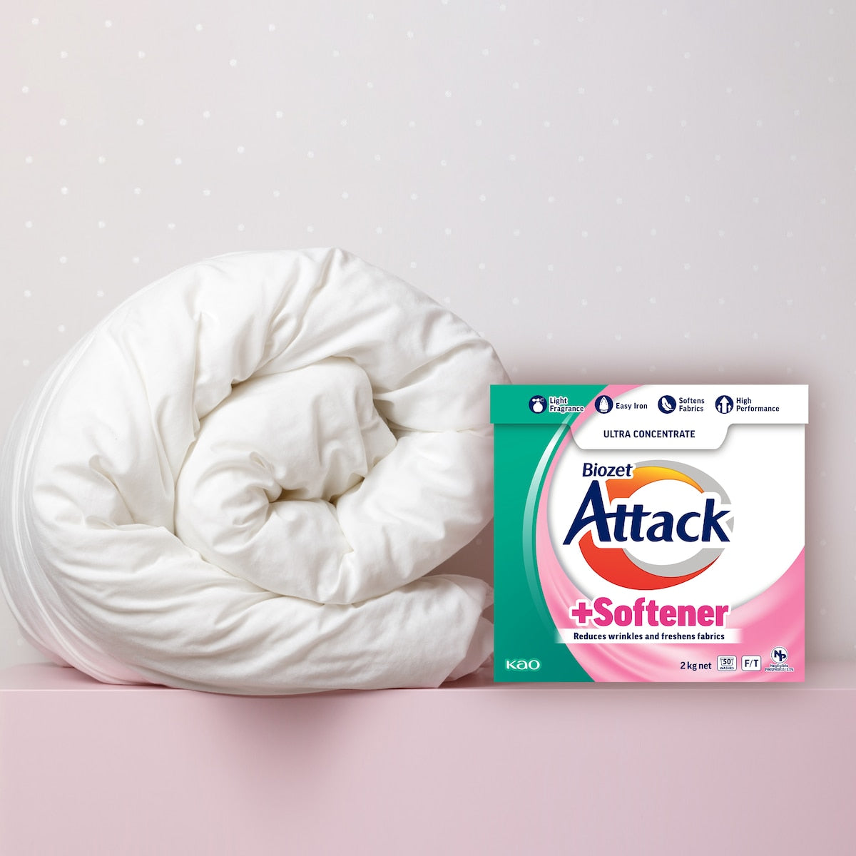 Biozet Attack Attack Laundry Powder With Softener 2kg