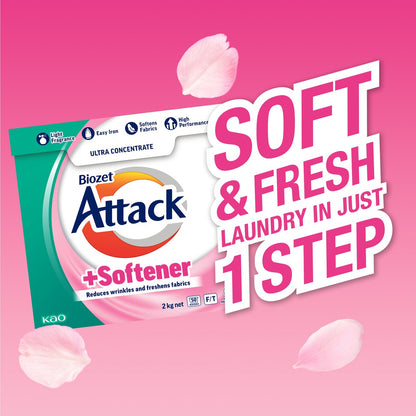 Biozet Attack Laundry Powder With Softener 2kg