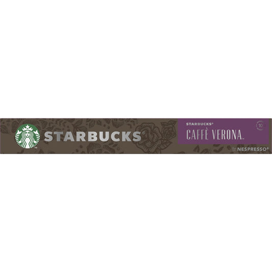 Starbucks By Nespresso Caffe Verona Coffee Pods 10 Pack
