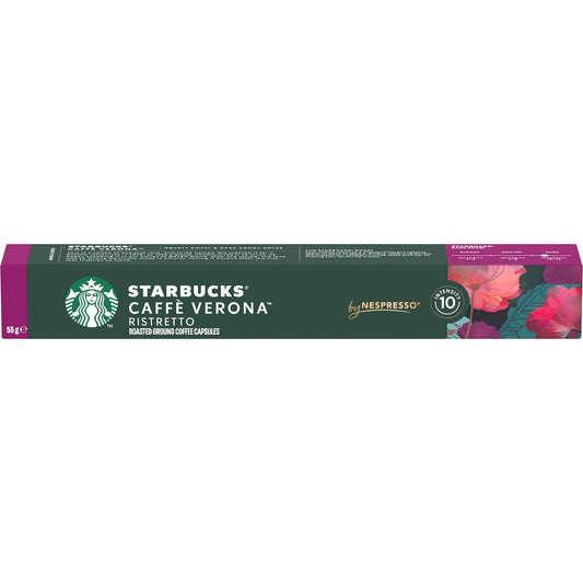 Starbucks By Nespresso Caffe Verona Coffee Pods 10 Pack
