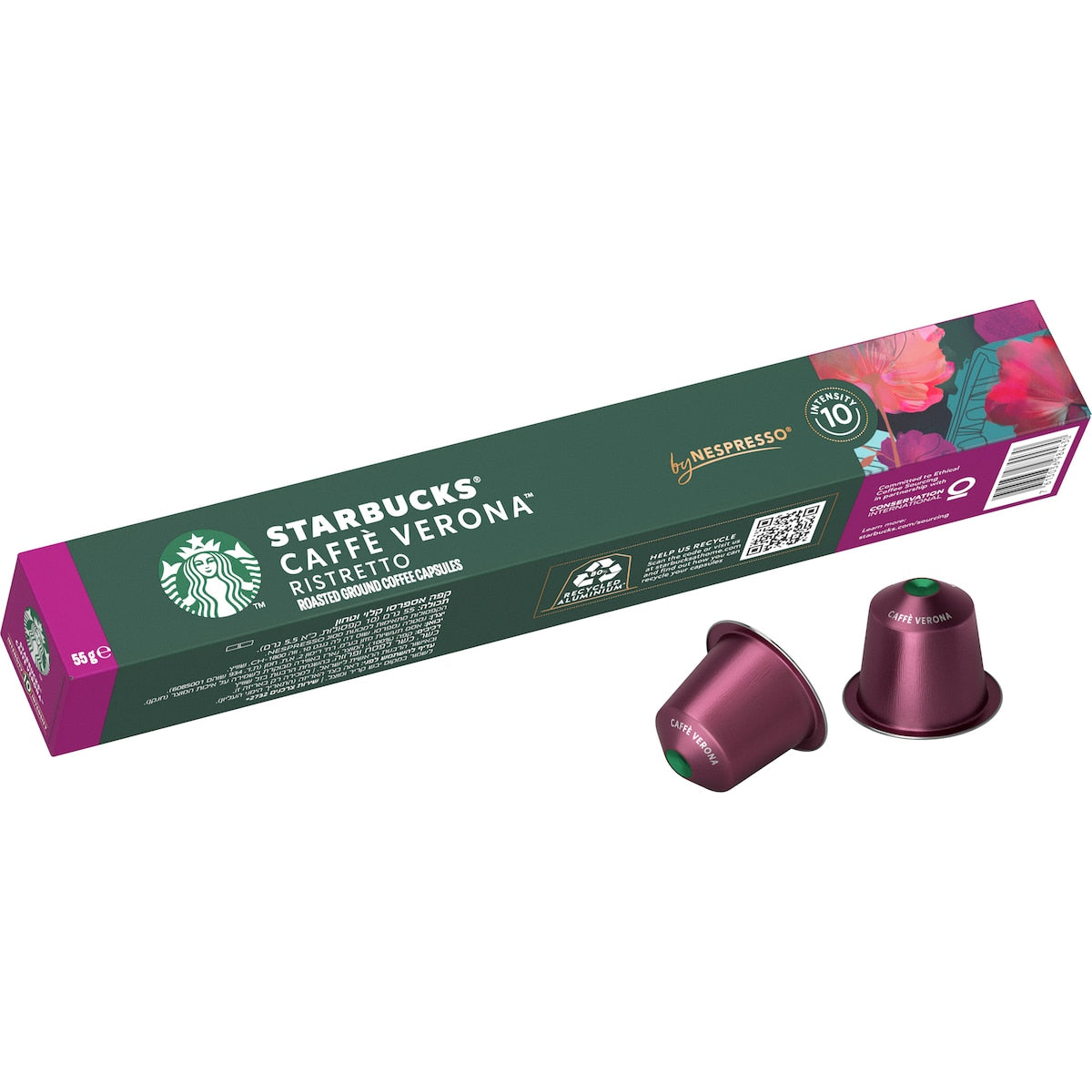 Starbucks By Nespresso Caffe Verona Coffee Pods 10 Pack