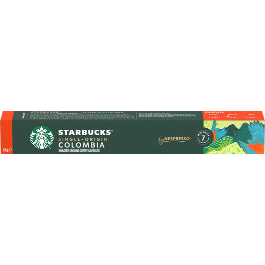 Starbucks By Nespresso Colombia Coffee Pods Single Origin 10 Pack