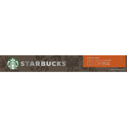 Starbucks By Nespresso Colombia Coffee Pods Single Origin 10 Pack