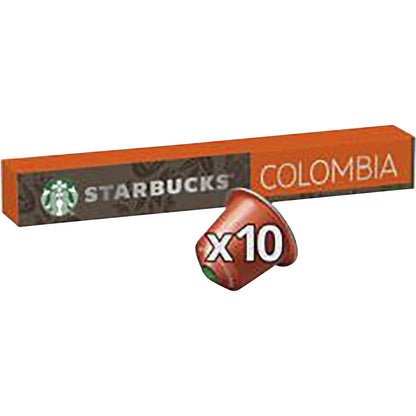 Starbucks By Nespresso Colombia Coffee Pods Single Origin 10 Pack