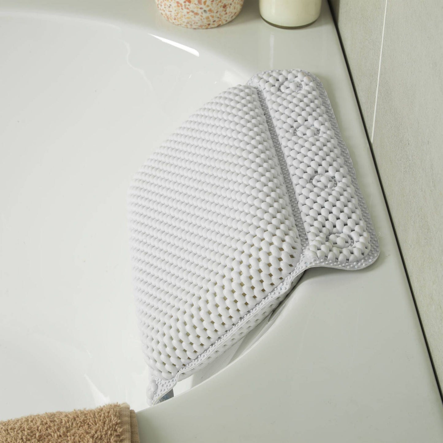 Beldray Antibac Bath Pillow - 290 x 230 x 80mm - White