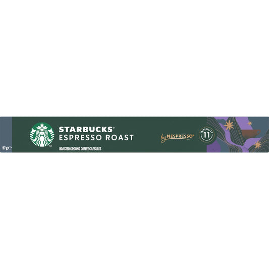 Starbucks By Nespresso Espresso Roast Coffee Pods 10 Pack