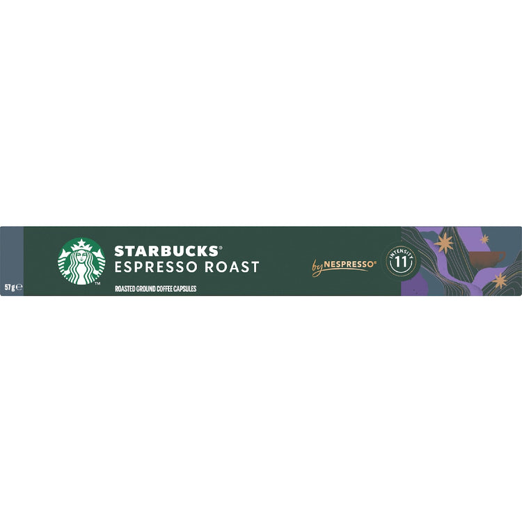 Starbucks By Nespresso Espresso Roast Coffee Pods 10 Pack
