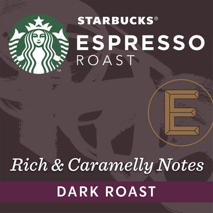 Starbucks by Nespresso Espresso Roast Coffee Pods Capsules 10 Pack