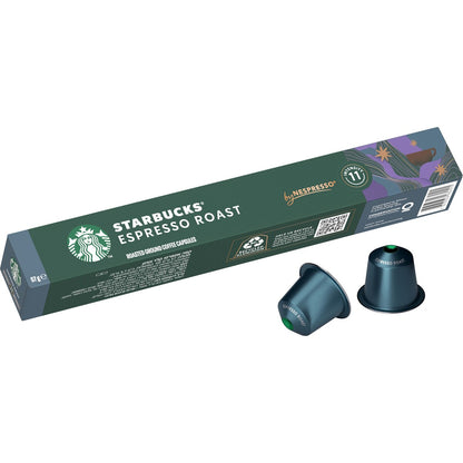Starbucks by Nespresso Espresso Roast Coffee Pods Capsules 10 Pack