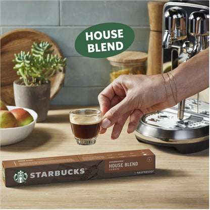 Starbucks By Nespresso House Blend Lungo Coffee Pods 10 Pack