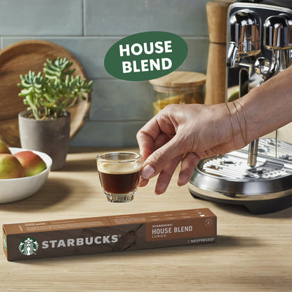 Starbucks By Nespresso House Blend Lungo Coffee Pods 10 Pack