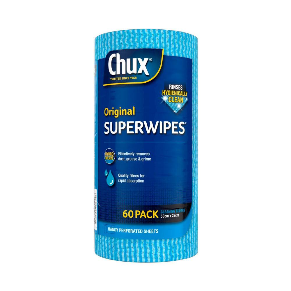 Chux Superwipes Cloth Handy Roll - 60 Pack