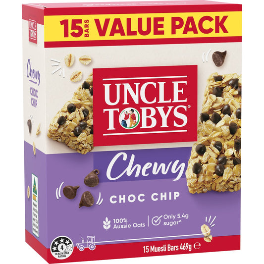 Uncle Tobys Muesli Bars Choc Chip 15 pack