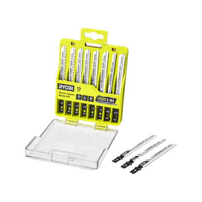Ryobi Wood Jigsaw Blade Set - 100 x 22mm - 10 Piece