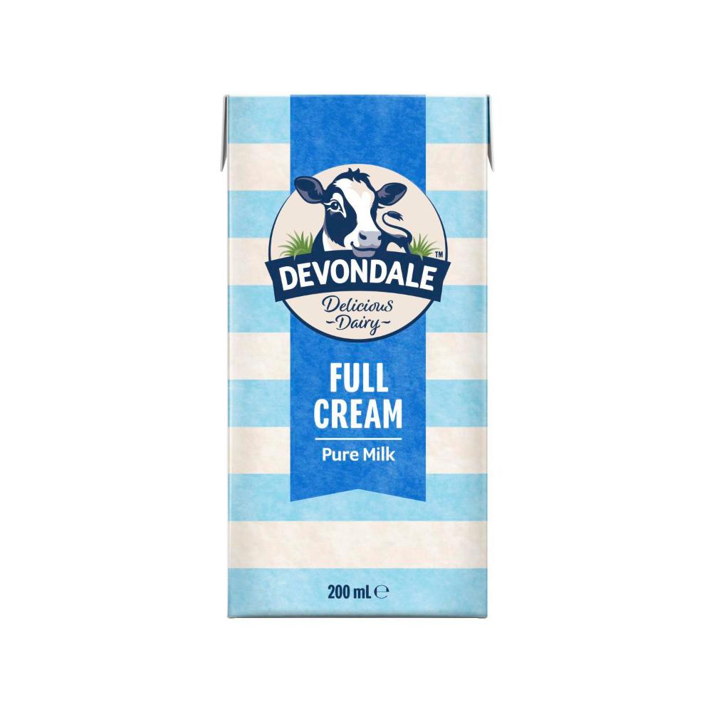 Devondale Uht Full Cream Multipack Milk 200ml - 6 pack