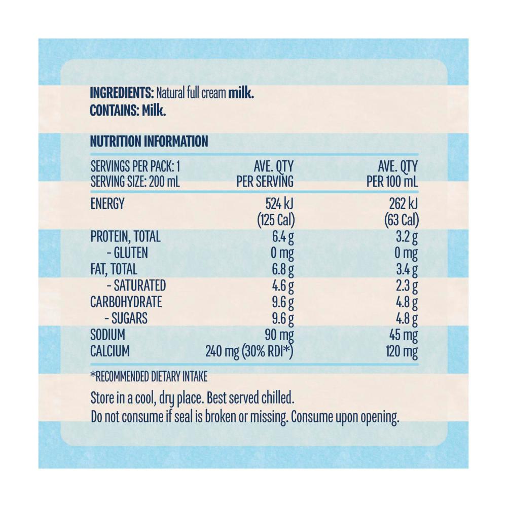 Devondale Uht Full Cream Multipack Milk 200ml - 6 pack