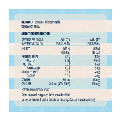 Devondale Uht Full Cream Multipack Milk 200ml - 6 pack