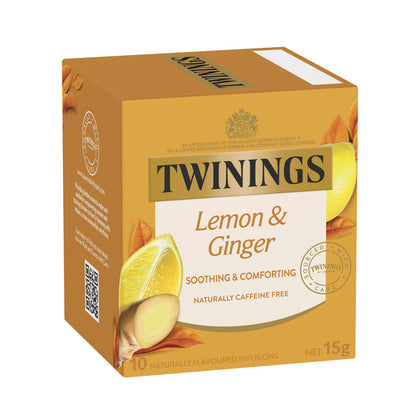 Twinings Lemon & Ginger Infusions Tea Bags - 15g