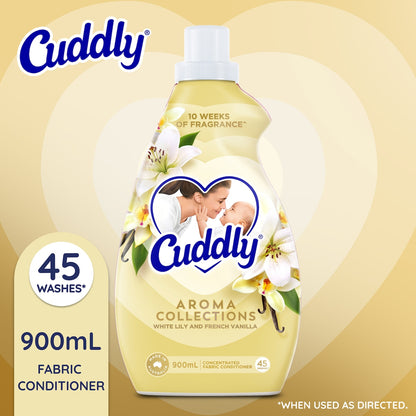 Cuddly Ultra Fabric Softener White Lily & French Vanilla 900ml