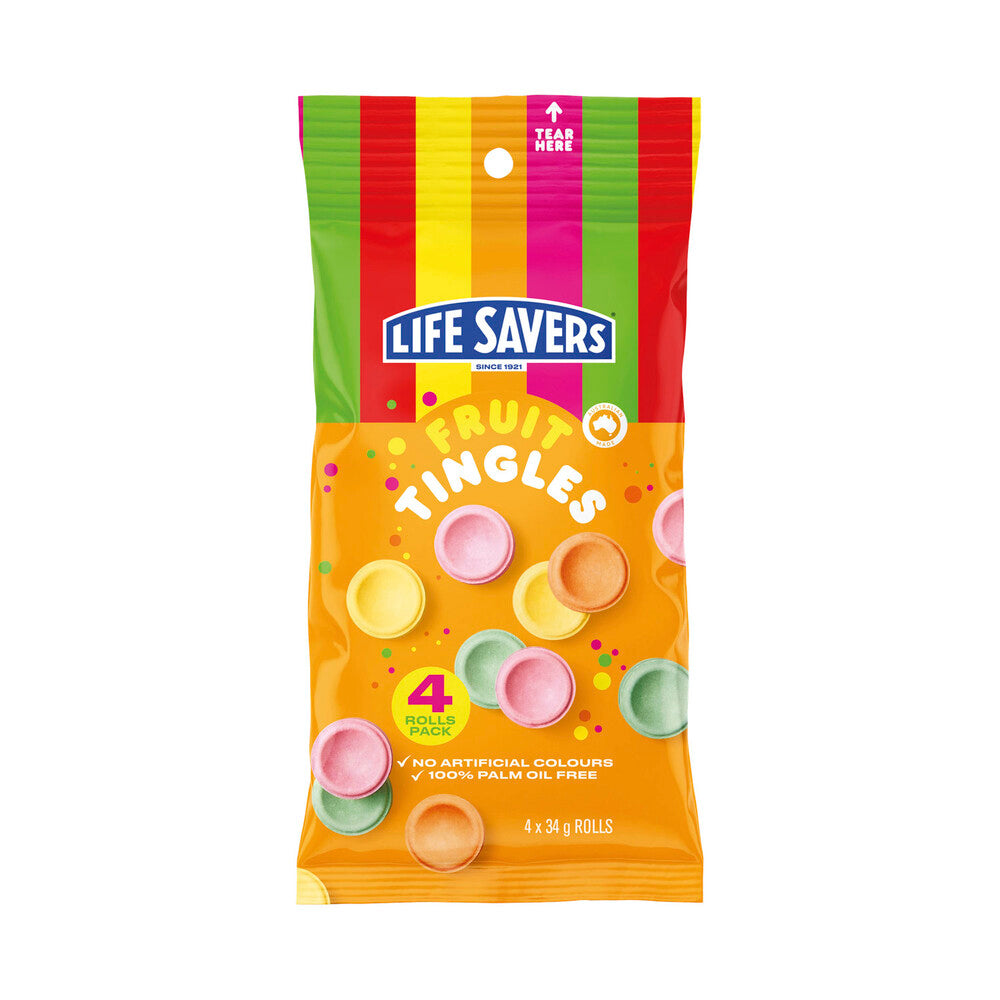 Lifesavers Fruit Tingles 4 Pack - 136g