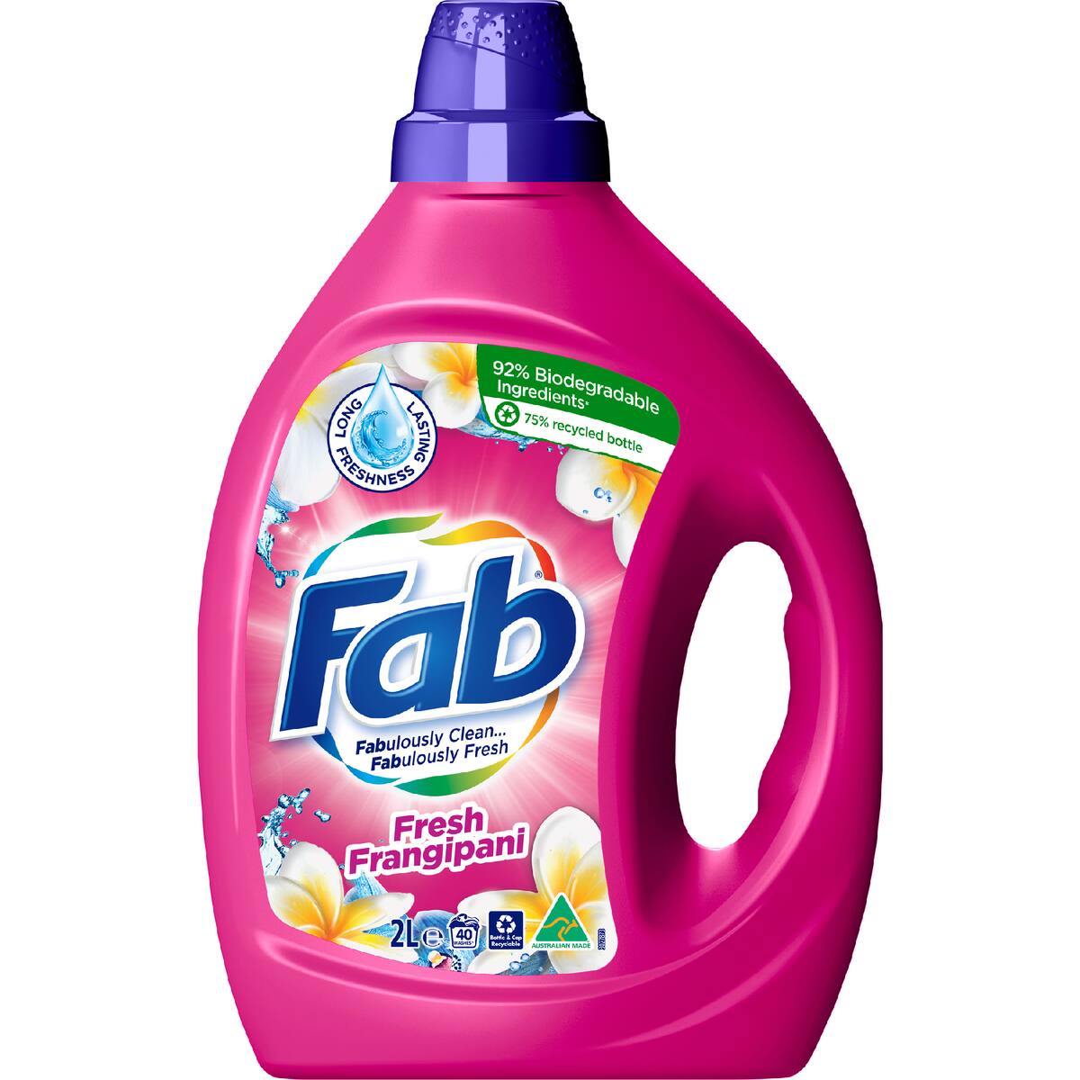 Fab Laundry Liquid Fresh Frangipani 2l
