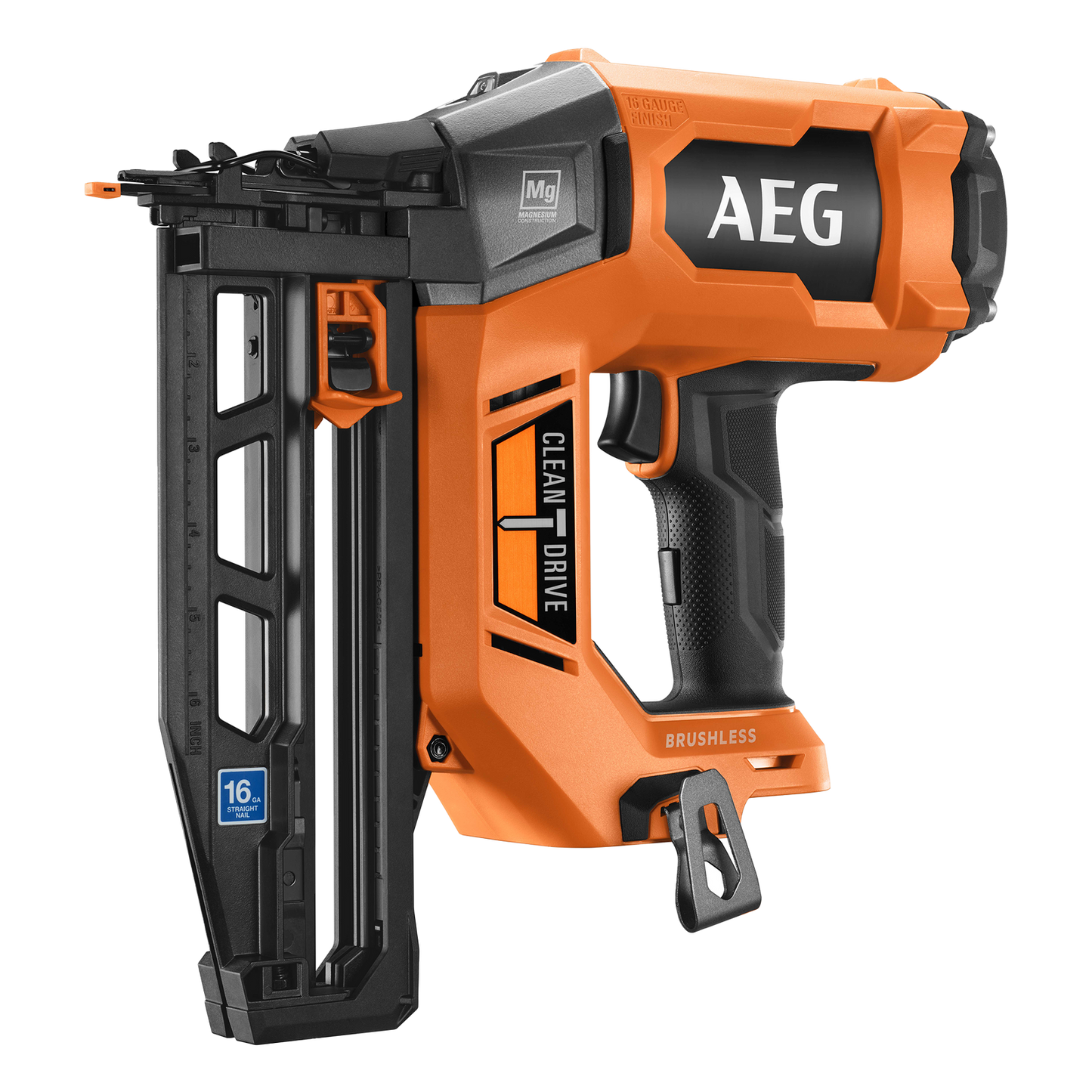 AEG Brushless Straight C Brad Nailer - 16GA - 2.6kg - Skin Only