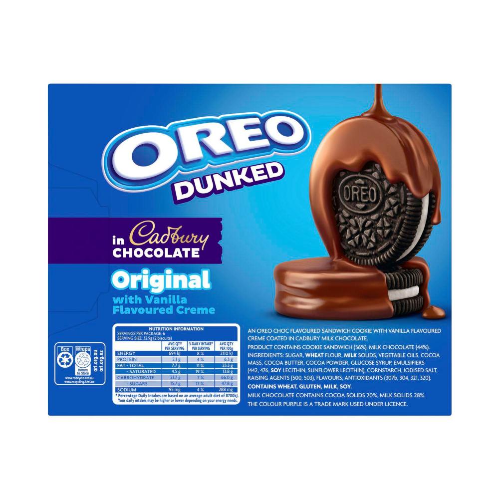 Oreo Dunked Original Cookie Sandwich 6 Pack - 197g