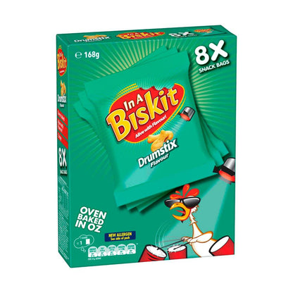 In A Biskit Chicken Drumstix Crackers Multipack 8 Pack - 168g