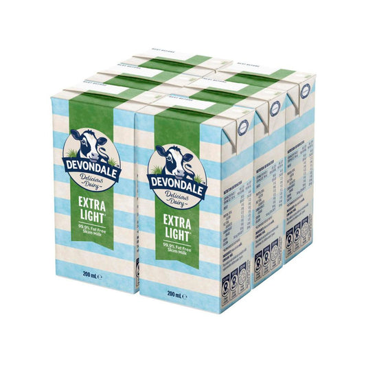 Devondale Uht Skim Multipack Milk 200ml - 6 Pack