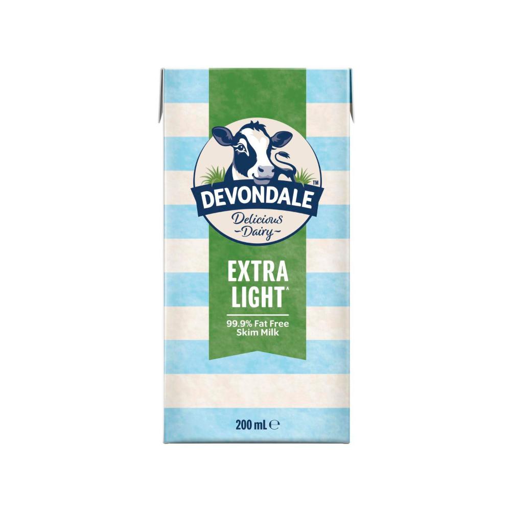 Devondale Uht Skim Multipack Milk 200ml - 6 Pack