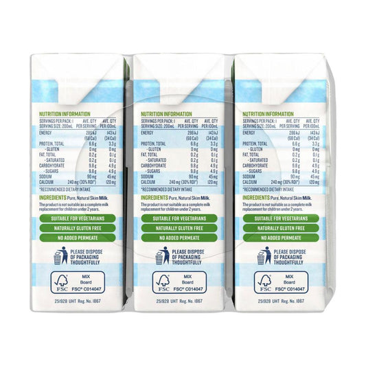 Devondale Uht Skim Multipack Milk 200ml - 6 Pack