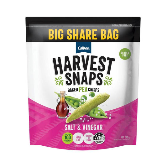 Harvest Snaps Pea Salt & Vinegar - 230g