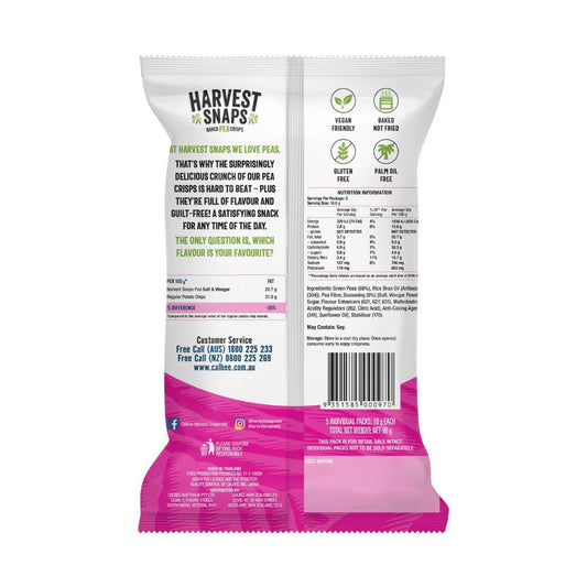 Harvest Snaps Pea Salt & Vinegar Multipack 5x18g - 90g