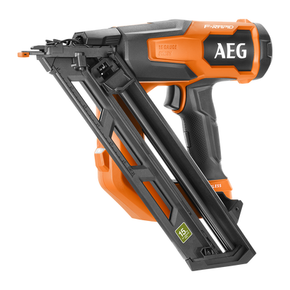 AEG F-RAPID Angled Brad Nailer - 18V - 15GA - Skin Only