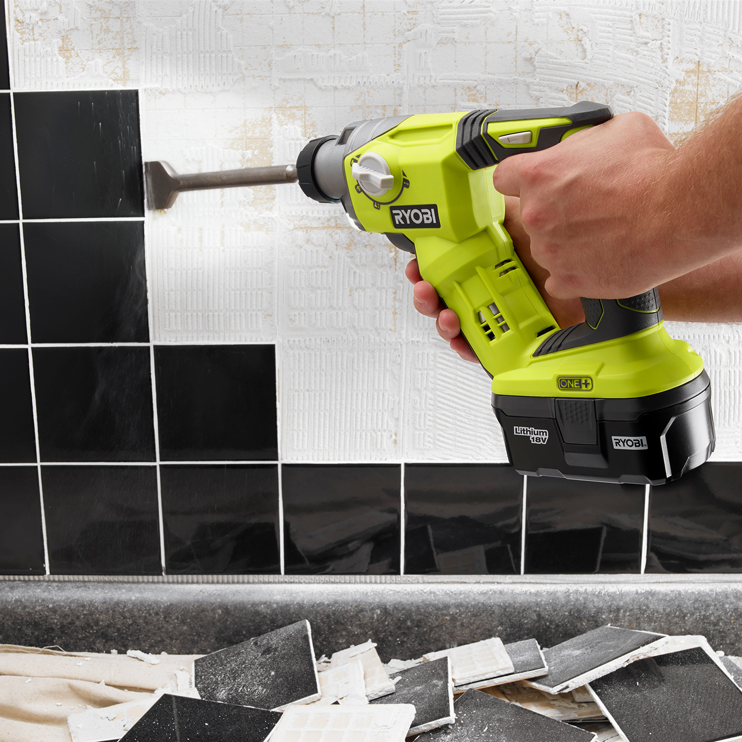 Ryobi SDS Cordless Rotary Hammer Drill - 18V ONE+ - 1.64kg