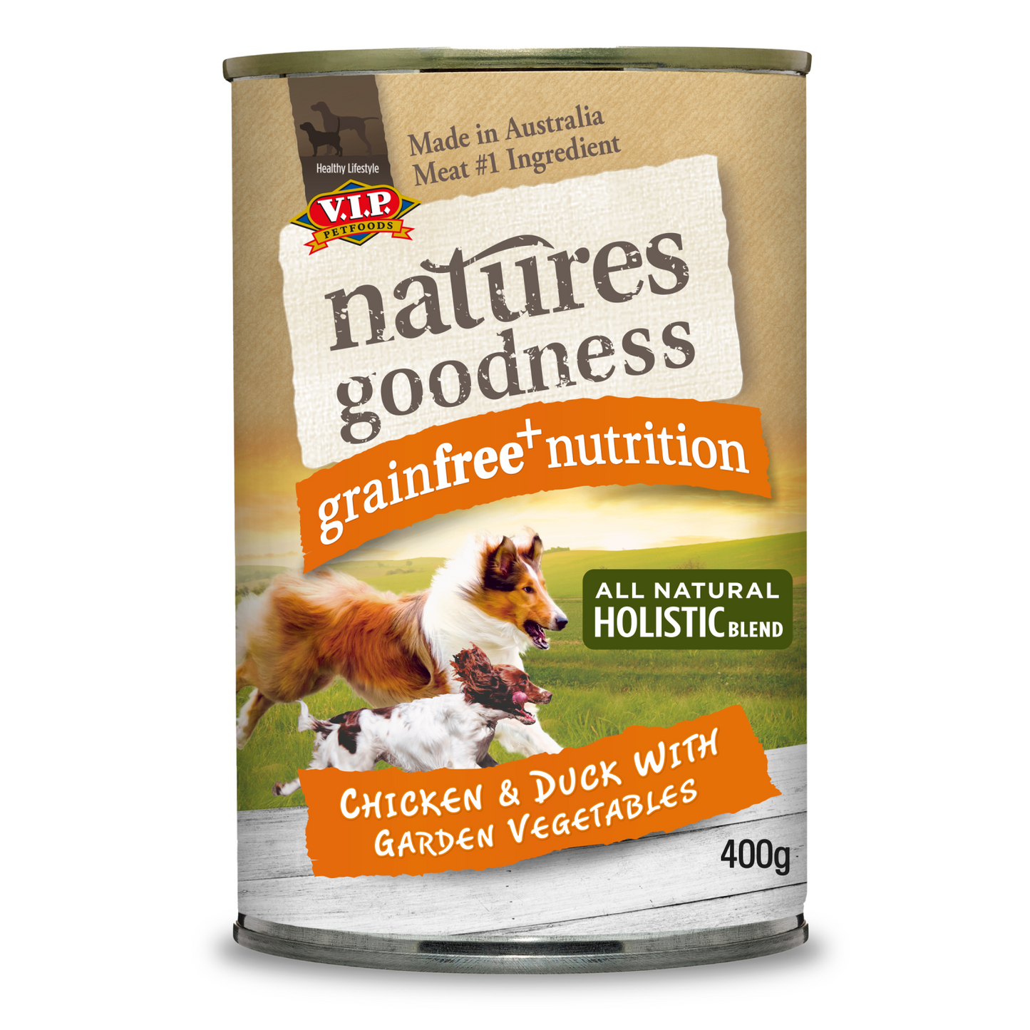 Natures Goodness Chicken Duck Wet Dog Food - 400g - 12 Pack