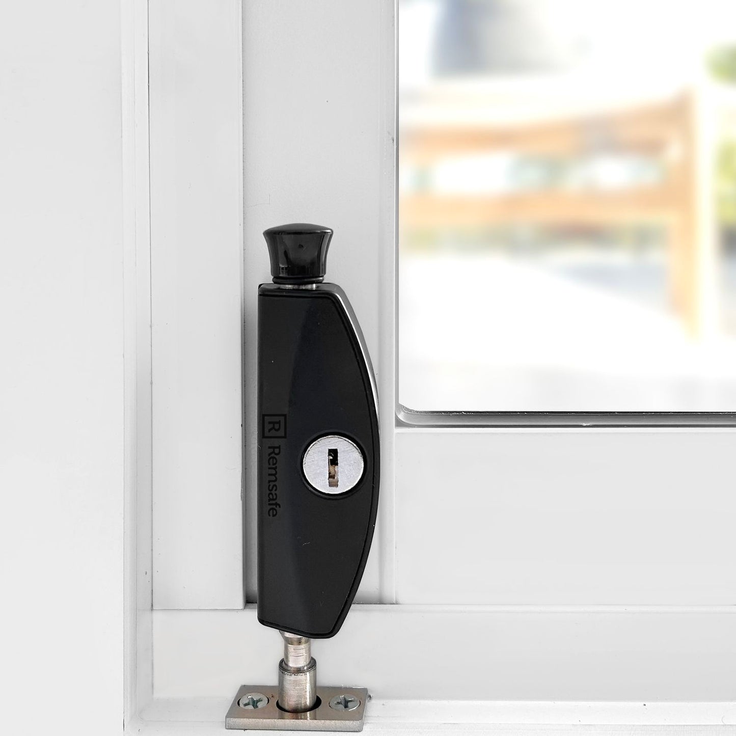 Remsafe Black Window Door Patio Bolt - 53mm