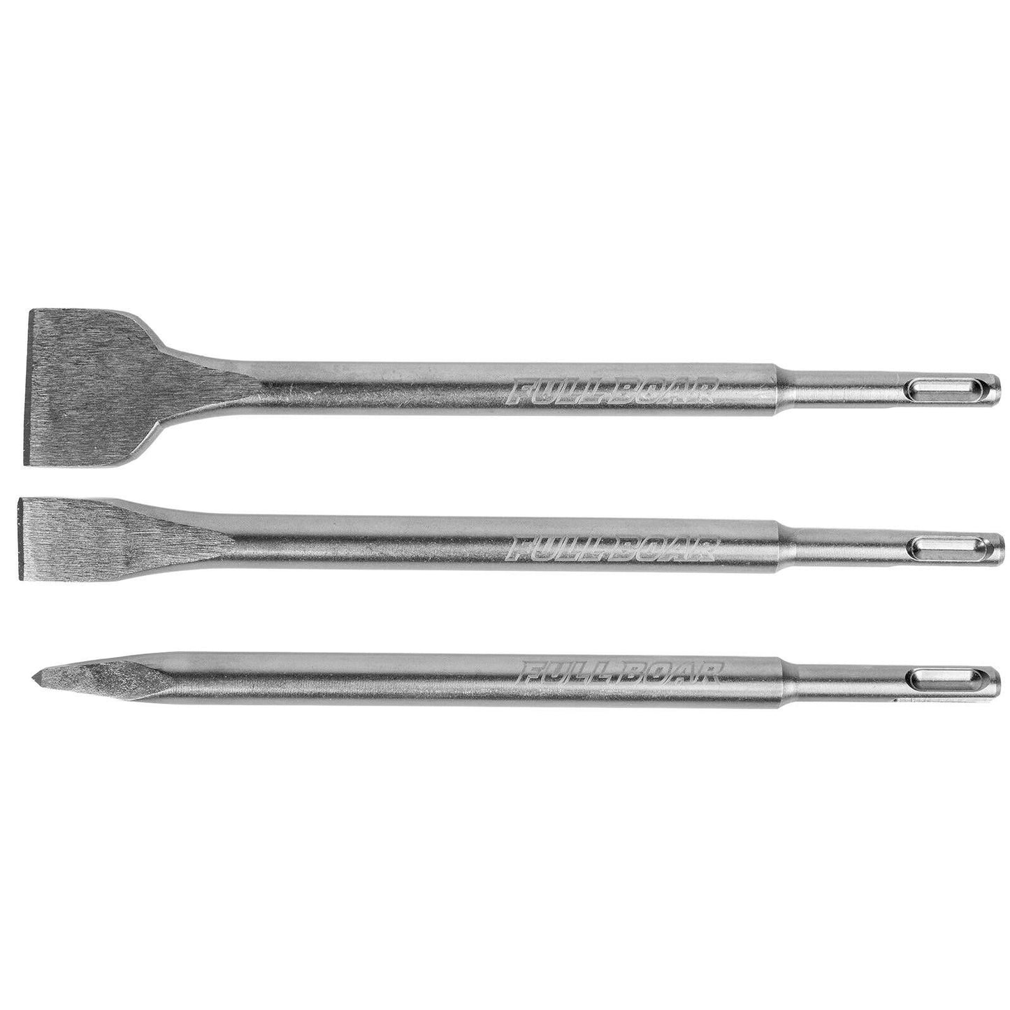 Full Boar SDS Plus Chisel Set - 3 Piece - 250mm