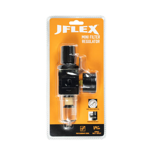 Jflex Mini Filter Regulator 1/4"BSP Female Inlet Outlet