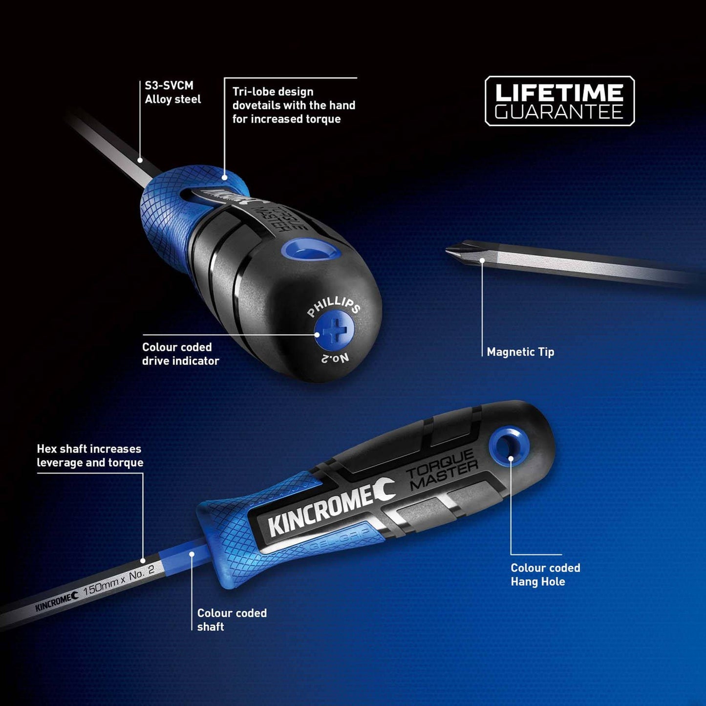 Kincrome Torquemaster Blade Screwdriver - 6 x 100mm