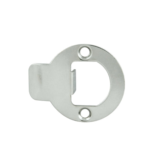 Ikonic Brushed Nickel Round Striker Plate - 41mm x 52mm