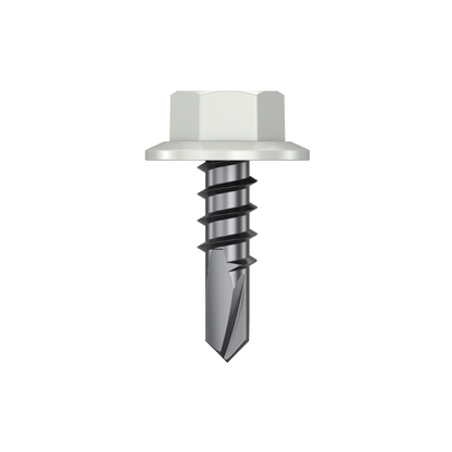 Bremick Metal Hex Screw - 10g x 16mm - Shale Grey - 100 Pack