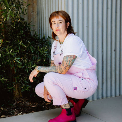 Green Hip All Women Overalls - Pink - Size 14