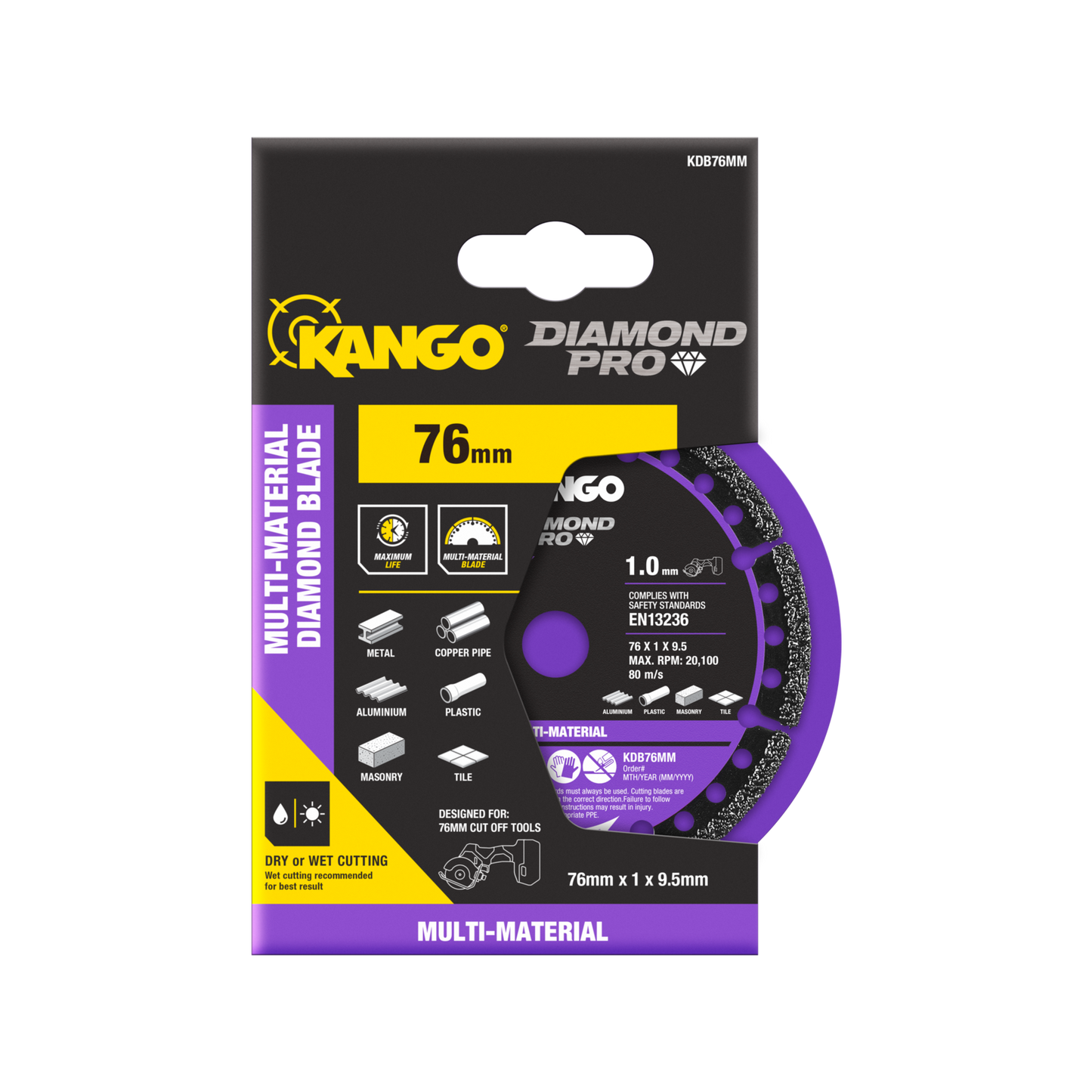 Kango Multi Material Diamond Blade - 76mm