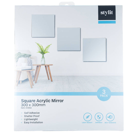 Edge Acrylic Mirror - 300 x 300mm