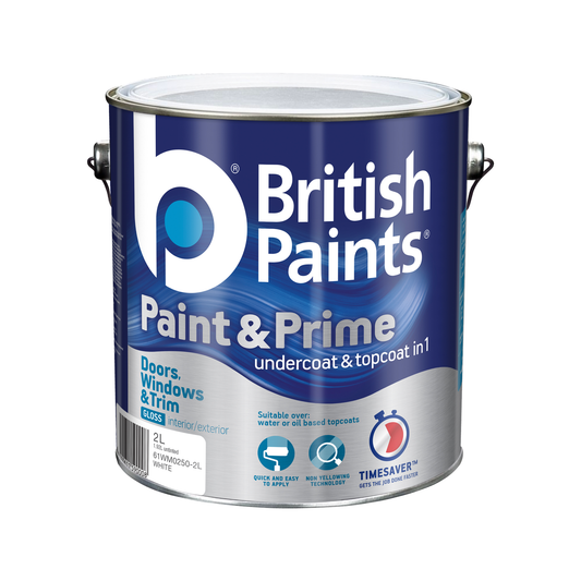 British Paints Paint & Prime - 2L